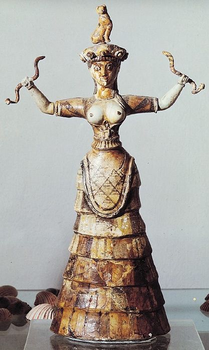 The Snake Goddess. Crete De Kretenzische
